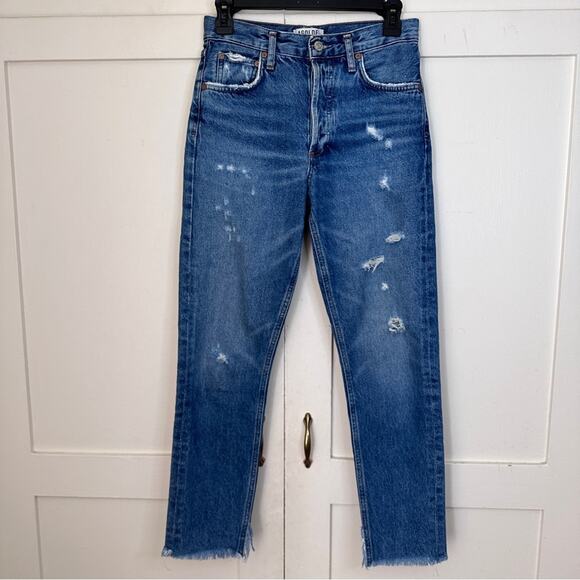 Agolde Jamie Straight Jean In Lowdown 24 - Picture 2 of 7